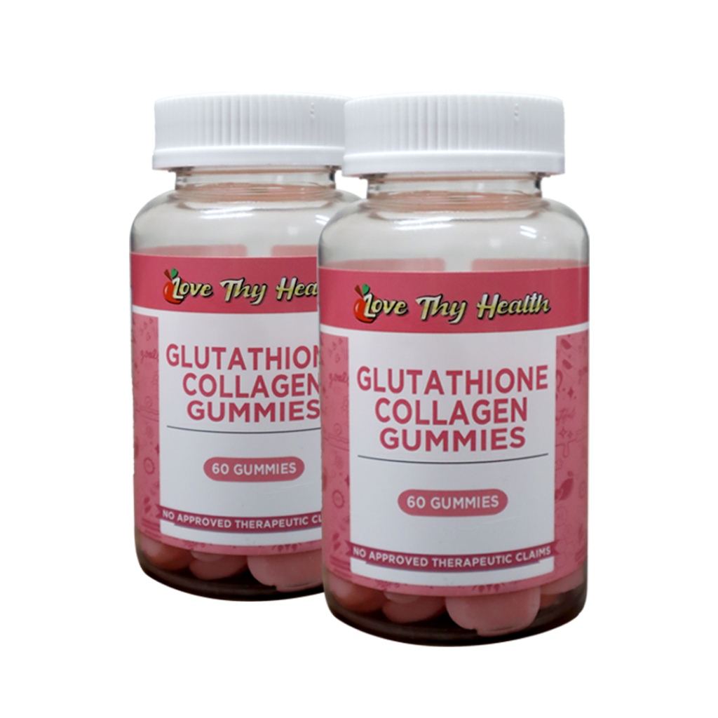 Love Thy Health Collagen & Glutathione Gummies | Skin Brightening Support | Hair, Nails & Bone