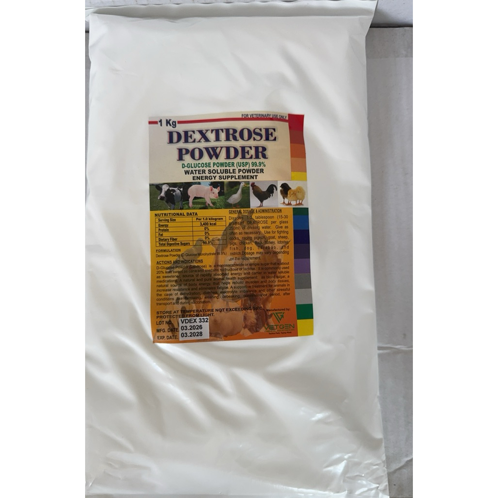 DEXTROSE POWDER 1KG OPAQUE FOR ANIMALS | VETERINARY PRODUCTS | Shopee ...