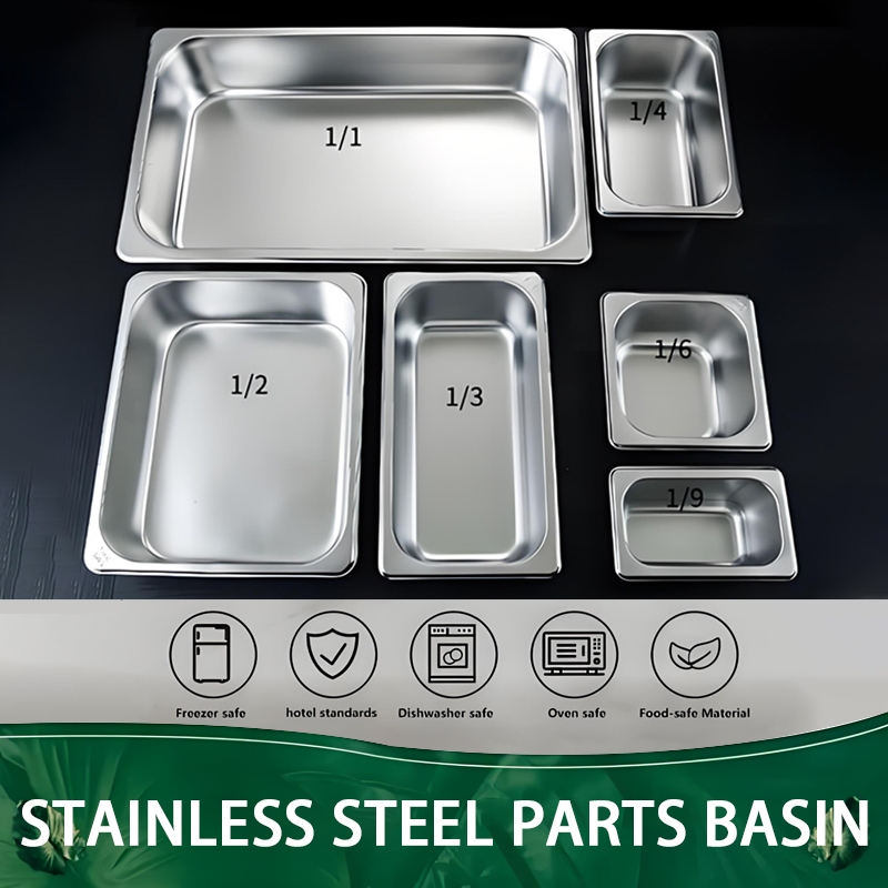 304 Stainless Steel Heavy Duty Food Container for Buffet with Lid ...