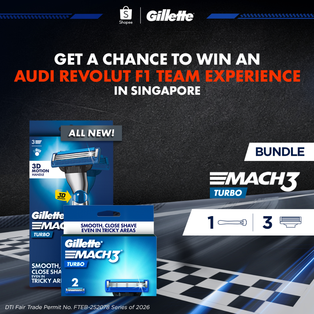 [Turbo Starter Bundle] Gillette Mach3 Turbo Razor 3D-Motion 1up + 2 ...