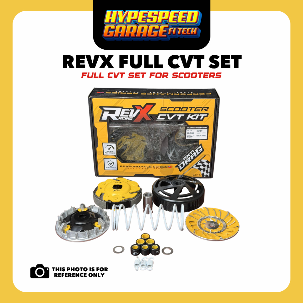 REVX RACING FULL CVT SET PACKAGE WITH FREEBIES FOR CLICK/NMAX/AEROX/PCX ...