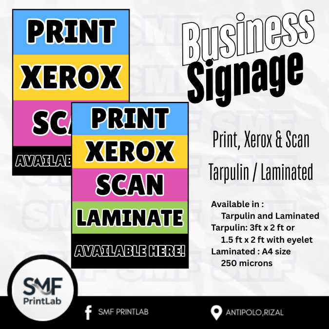 Shop xerox print scan signage for Sale on Shopee Philippines
