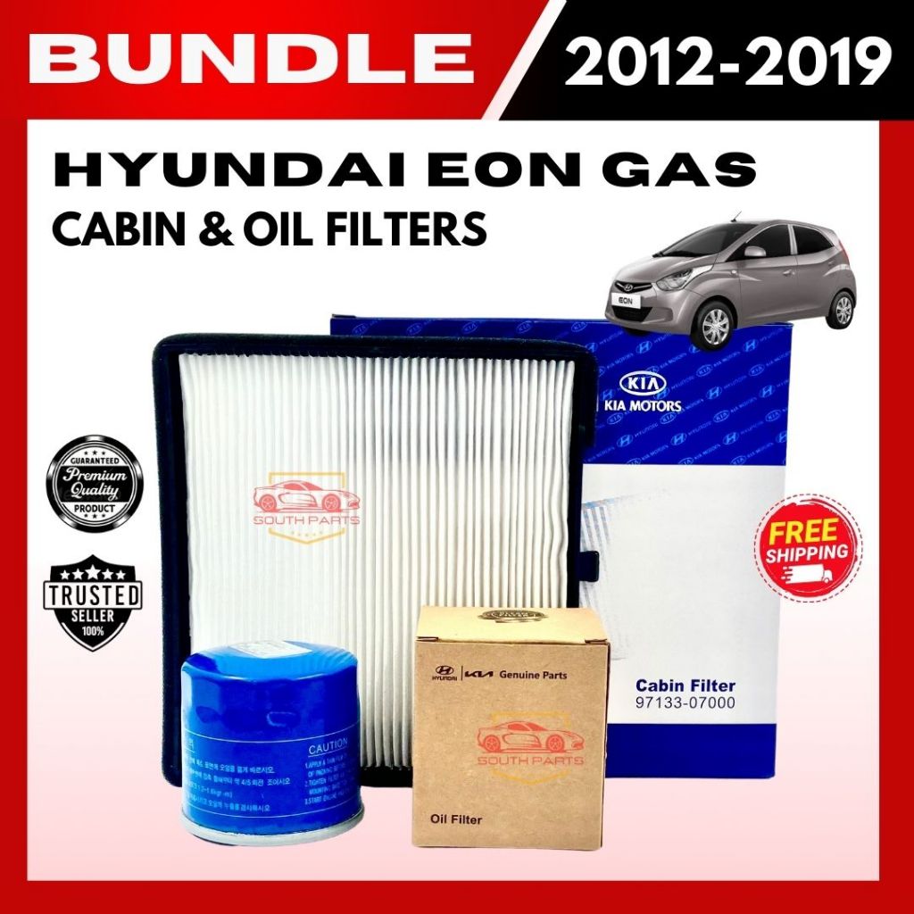 BUNDLE SALE! CABIN & OIL FILTERS for HYUNDAI EON GAS 2012-2019 - 97133 ...