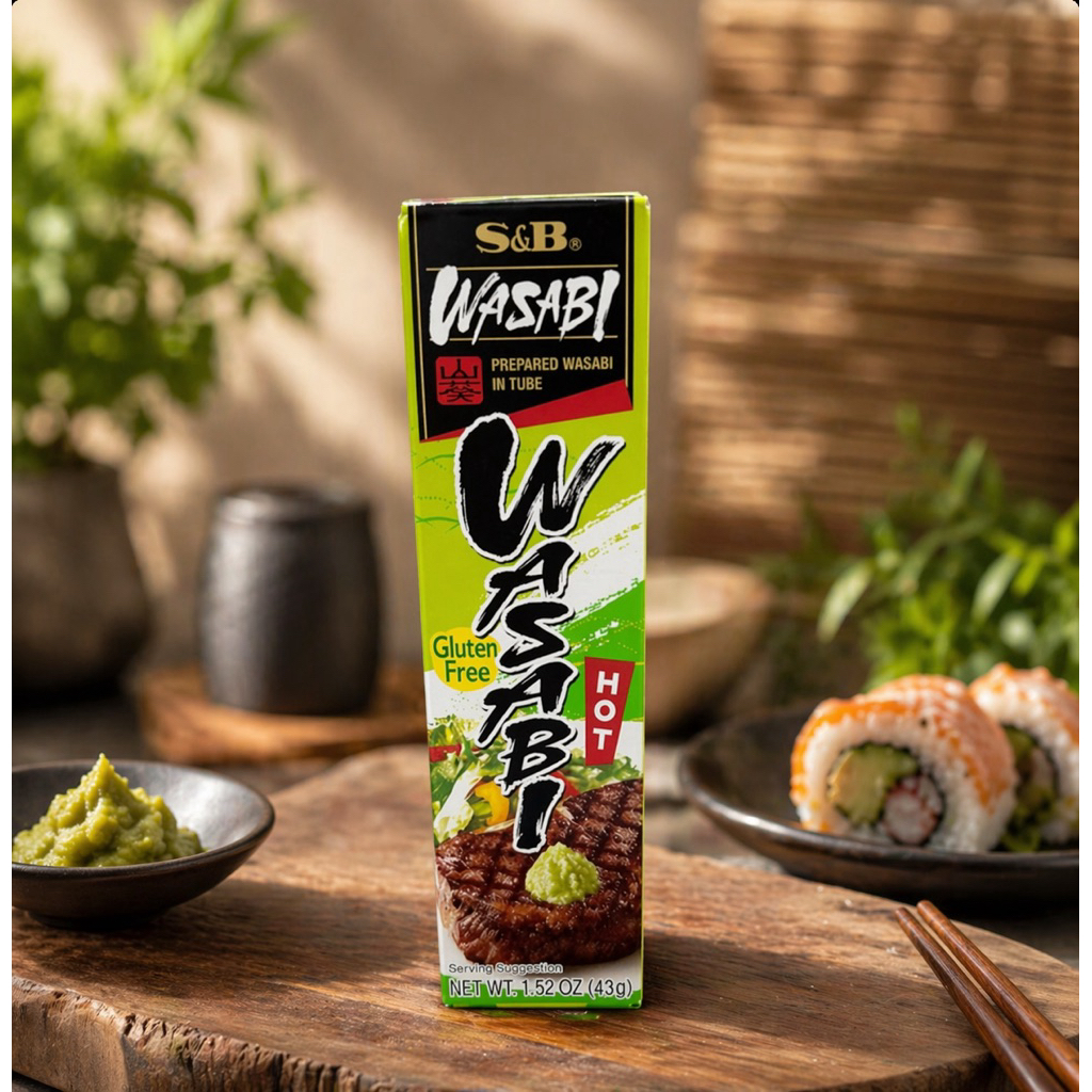 AUTHENTIC S&B JAPAN WASABI TUBE PASTE 43g | Shopee Philippines