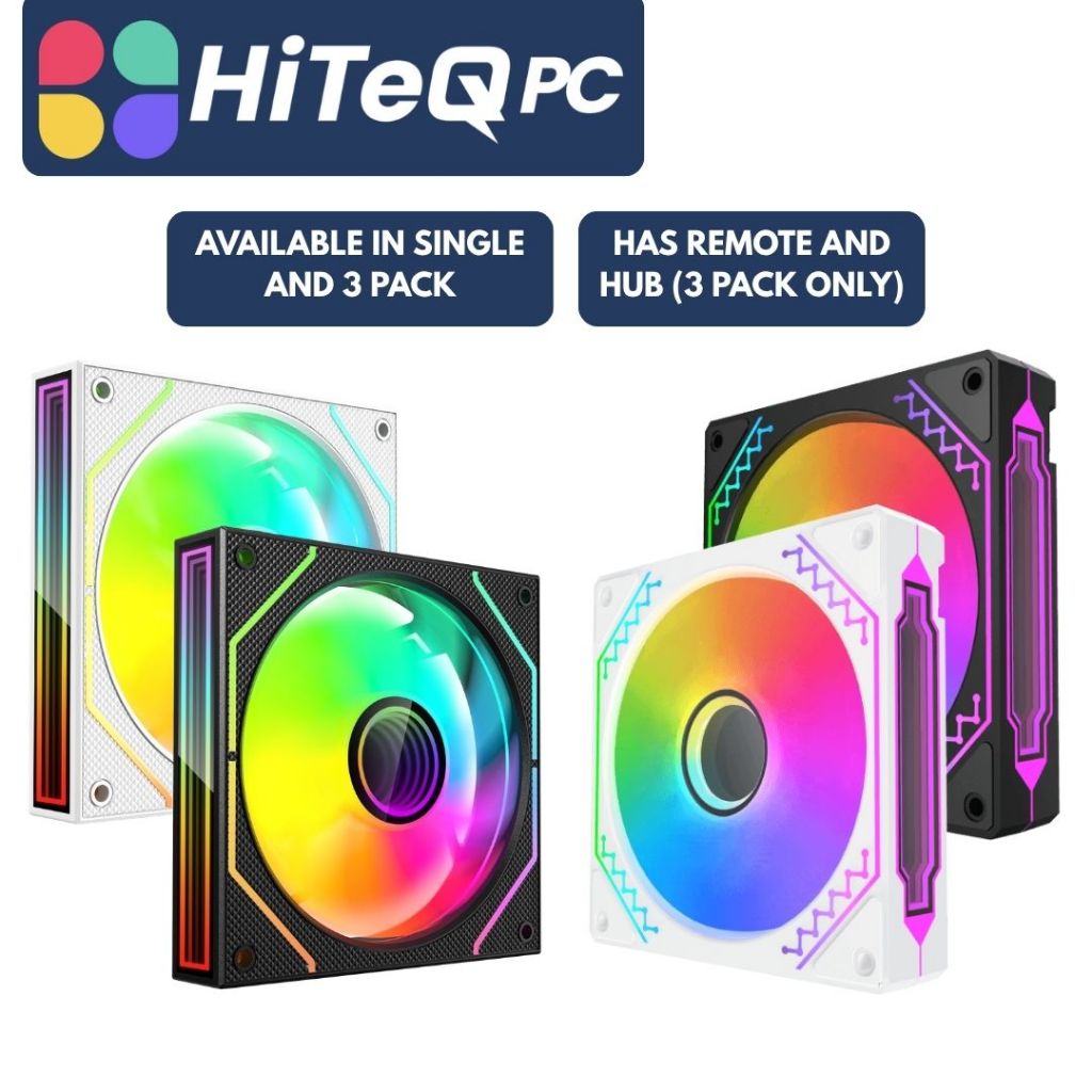 HiteqPC | Doss Zyber 120mm or Inplay Seaview F3 ARGB Fan (Single/3 in 1 ...