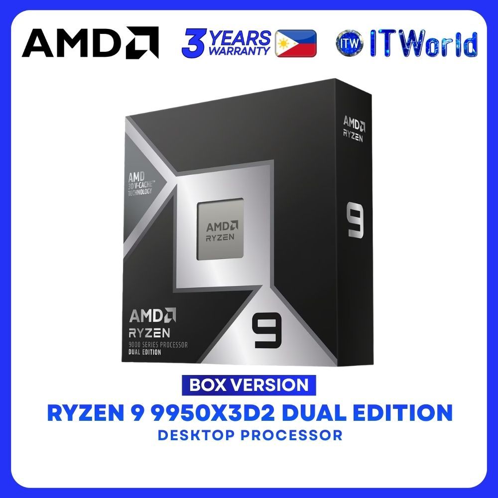 AMD Ryzen 9 9950X3D2 16-Cores 32-Threads Dual Edition Desktop Processor ...