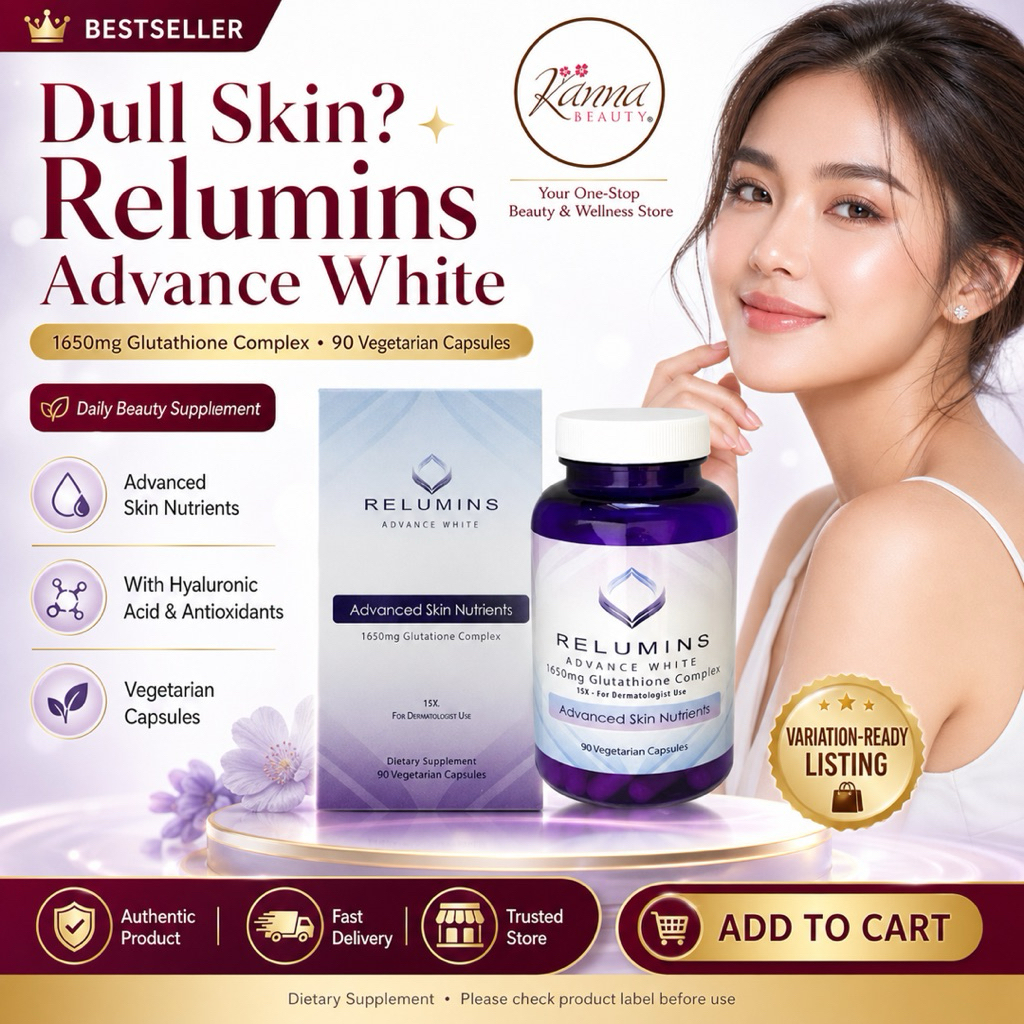 glutathione beads Relumins 1650 mg WHITE GLUTATHIONE - 15X DERMA FORMULA