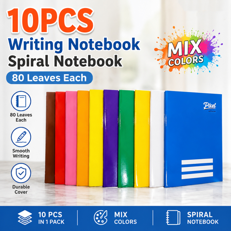 Grade 5 Notebook 80–100 Leaves, Sturdy Covers | Shopee