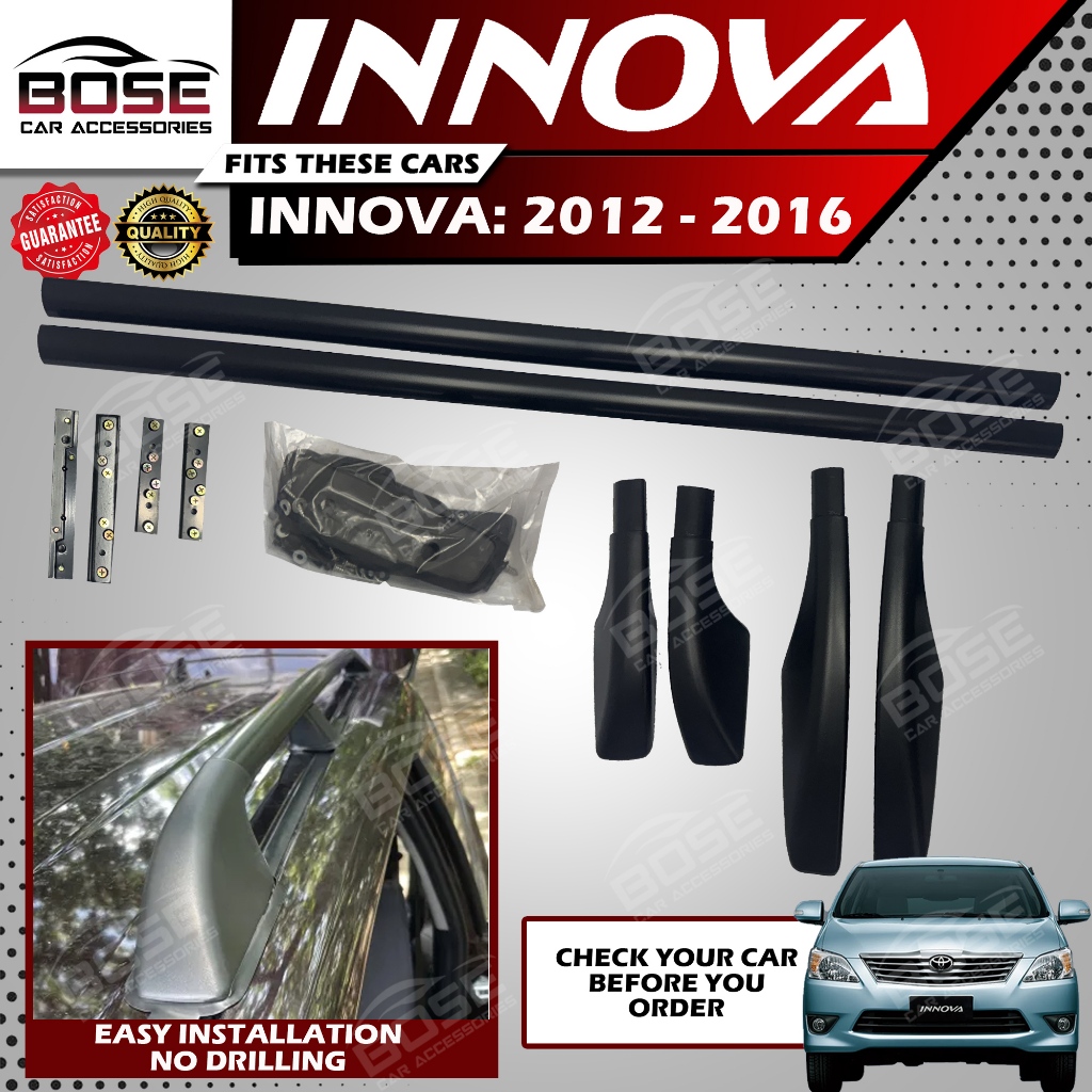 Roof Rail for Toyota Innova 2012 - 2015 / 2016 Onwards Model with Roof ...