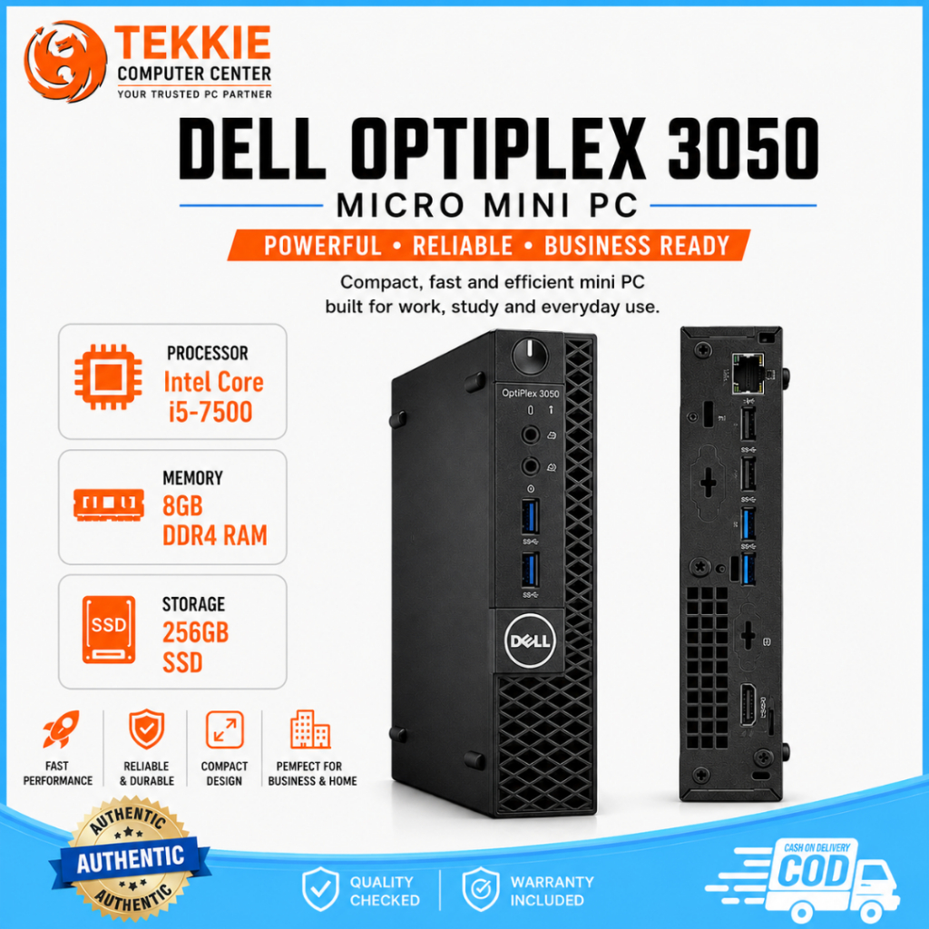 Dell OptiPlex 3050 Micro Mini PC Intel core i5-7500T (8GB RAM +