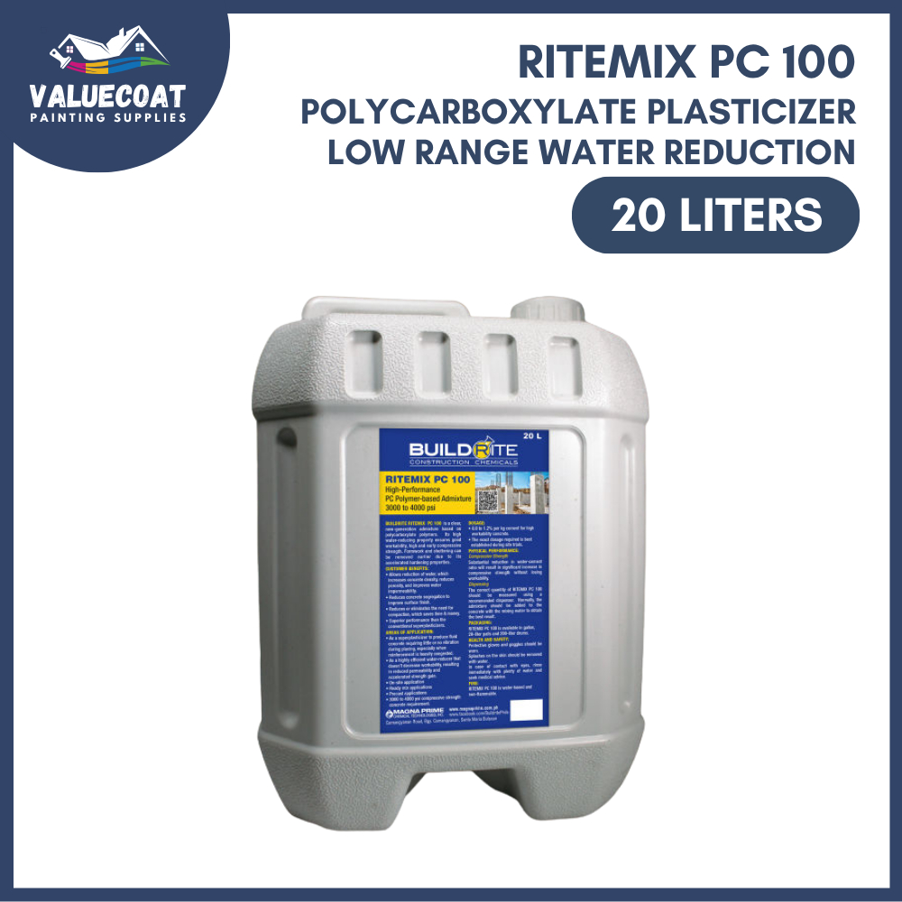 Buildrite Ritemix PC100 Low Range Water Reduction 20L, For 3000 psi ...