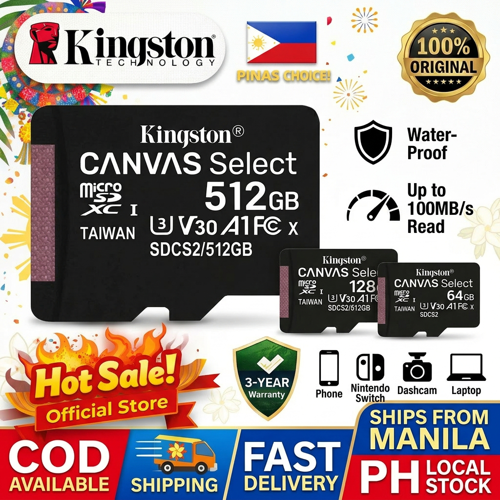 Kingston memory card original Canvas Select Micro SD Cards 32GB 64GB ...