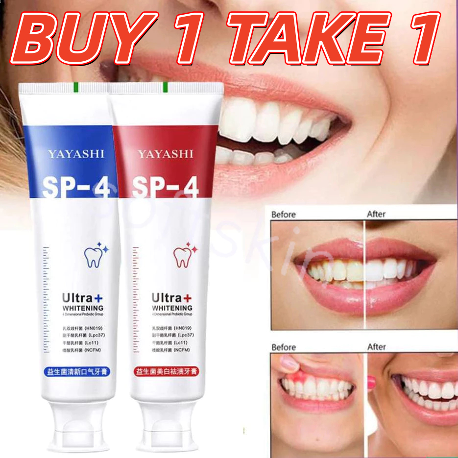 【BUY 1 TAKE 1】SP-4 Probiotic Remove Teeth Whitening Toothpaste Remove ...