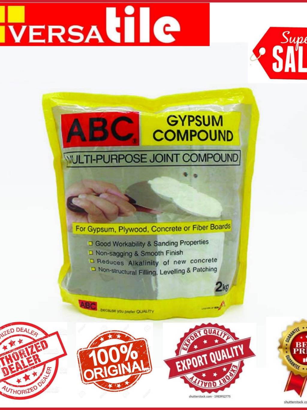 ABC Gypsum Compound Boral Compound 2kg & 15kg (Multi Purpose Joint ...