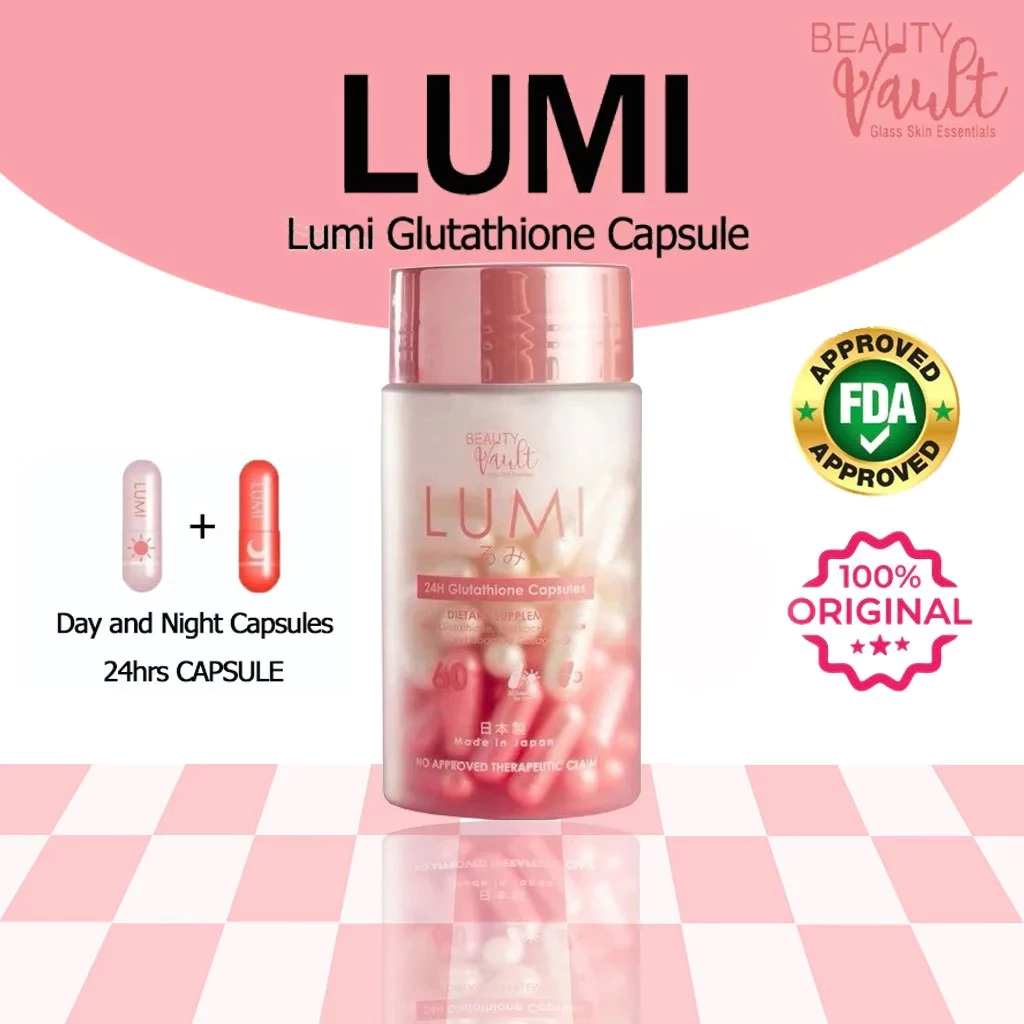 lumi glutathione fda approved Beauty Vault 60 CAPSULES 24H JAPAN FORMULA Lumina Glow FDA Advisory No.2022-1038-A || LIFTING