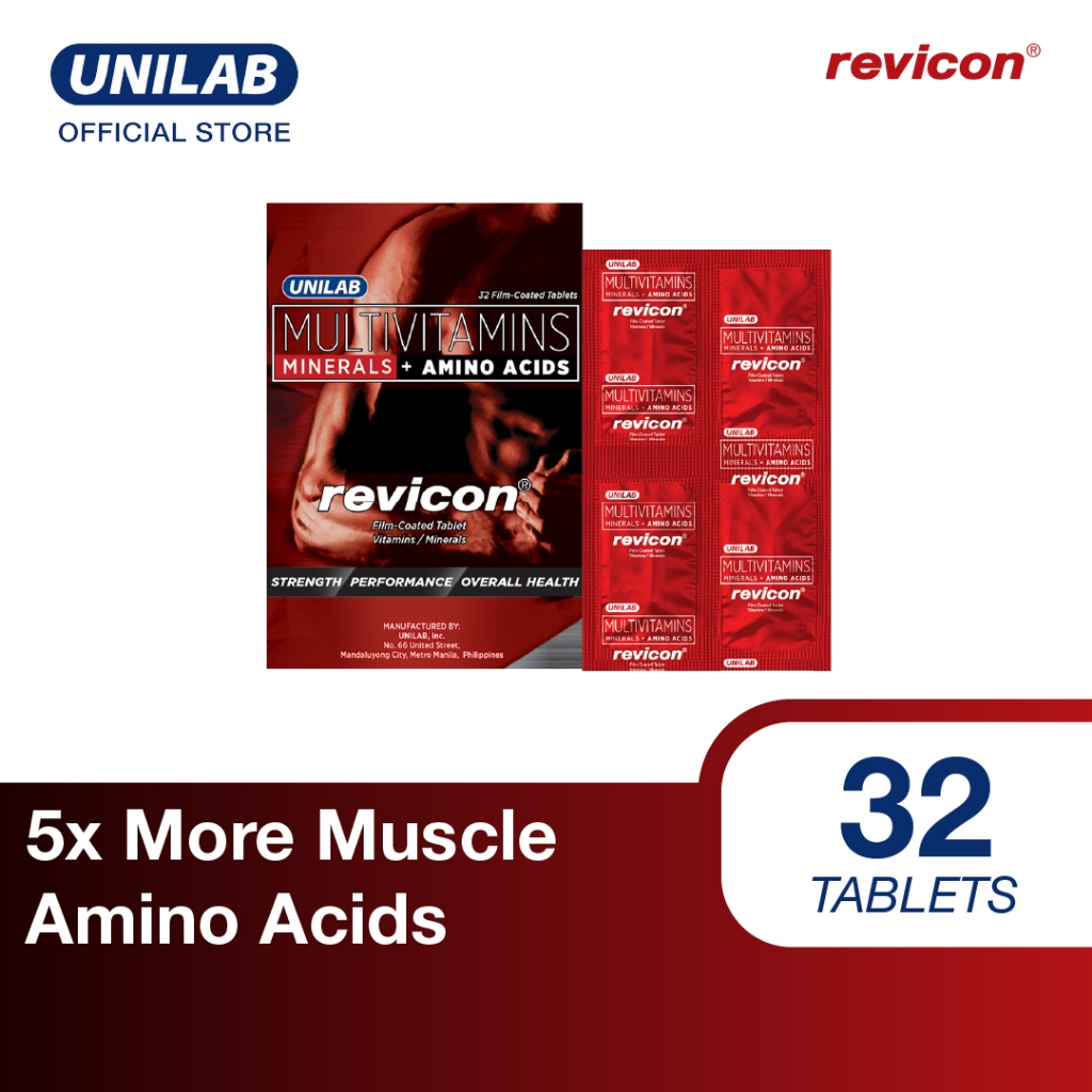 Revicon - 32 Tablets - Minerals + Amino Acids | Shopee Philippines