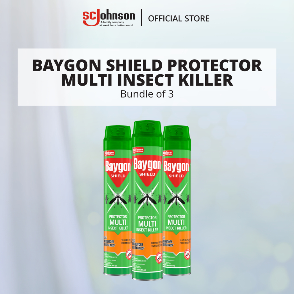 Baygon Shield Protector Multi Insect Killer 700ml (BUNDLE OF 3 ...