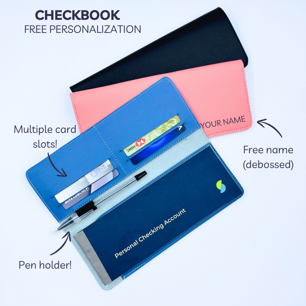 Personalized Checkbook Holder / Checkbook Cover by E-MAGINE (FREE NAME ...