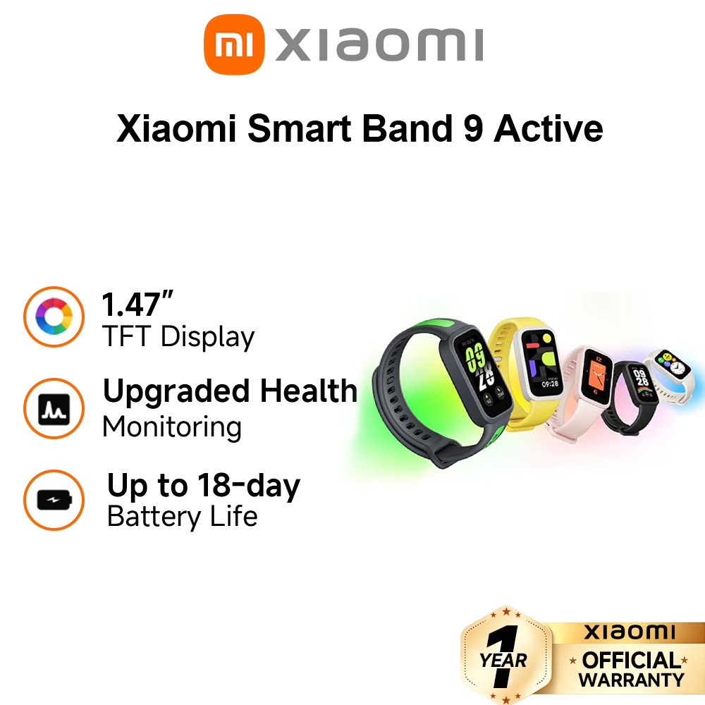 [New Arrival] Xiaomi Smart Band 9 Active Global Version 1.47 '' Screen ...