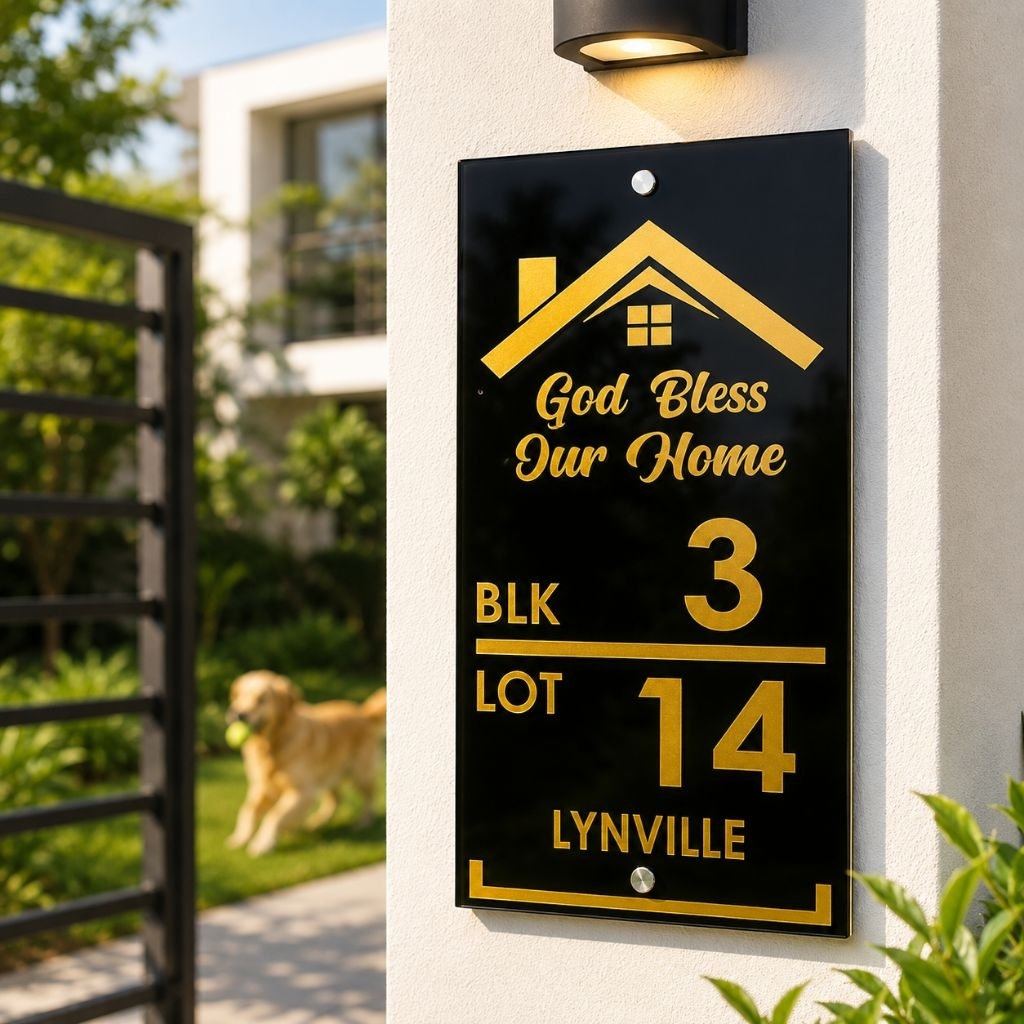Personalized House Number Address Plate 9*4 Custom Home Address Sign ...
