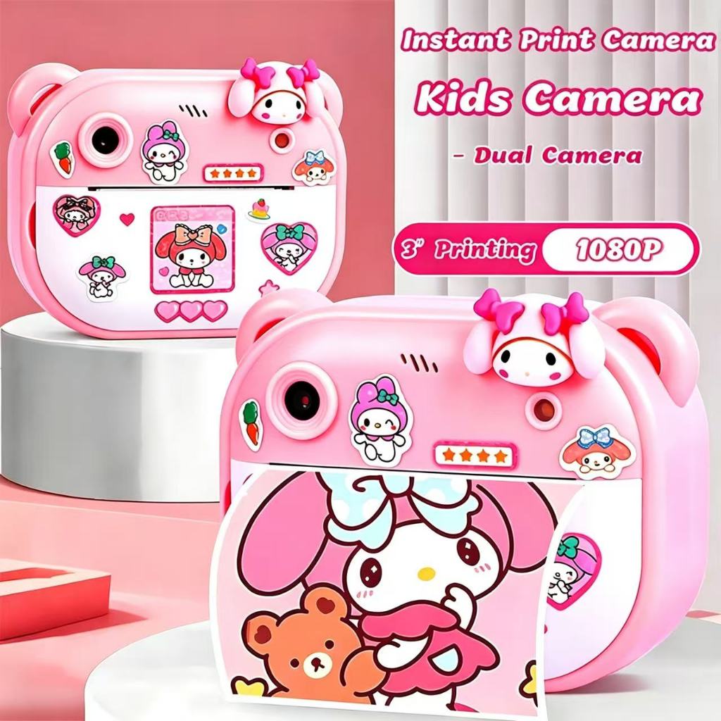 Kids Camera Instant Print 1080P HD Video Digital Camera /8xZoom/Paper ...