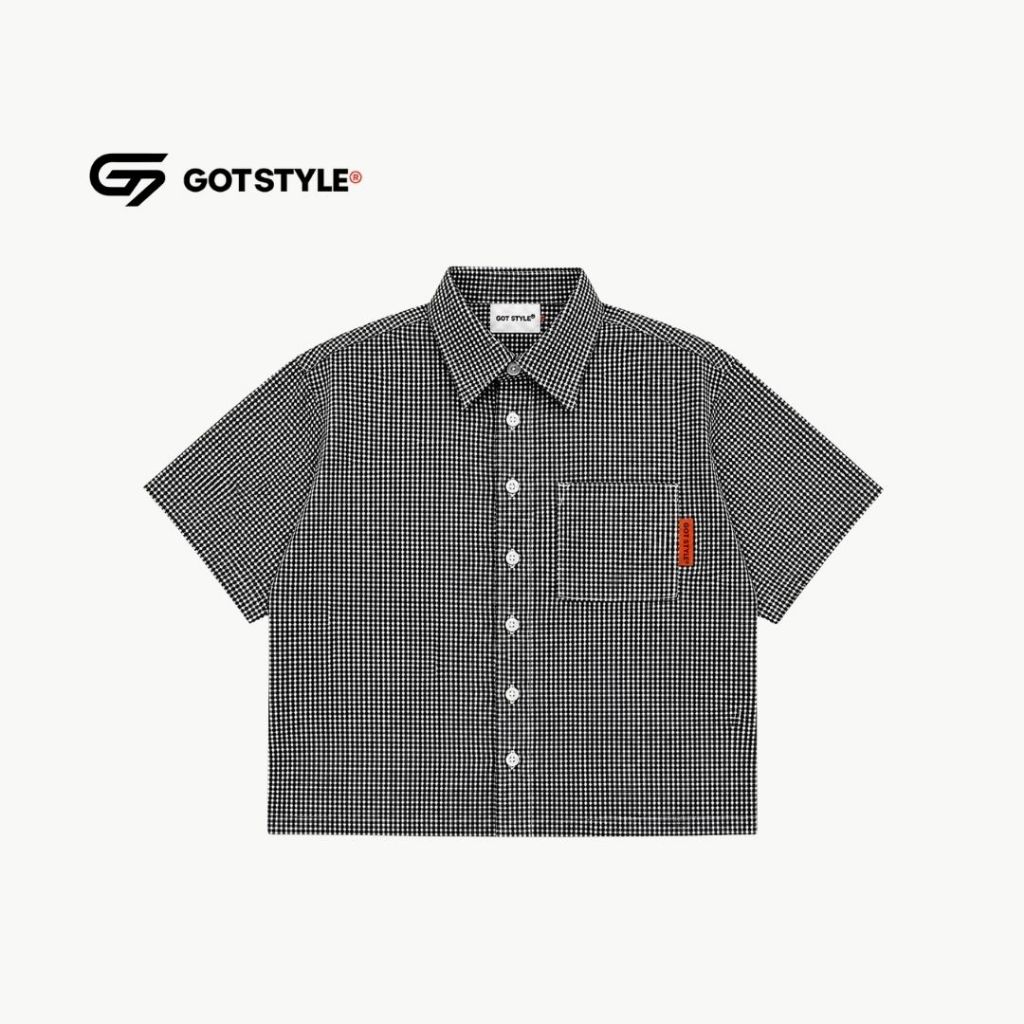GOT STYLE | Boxy Cropped Checkered Polo | Shopee Philippines