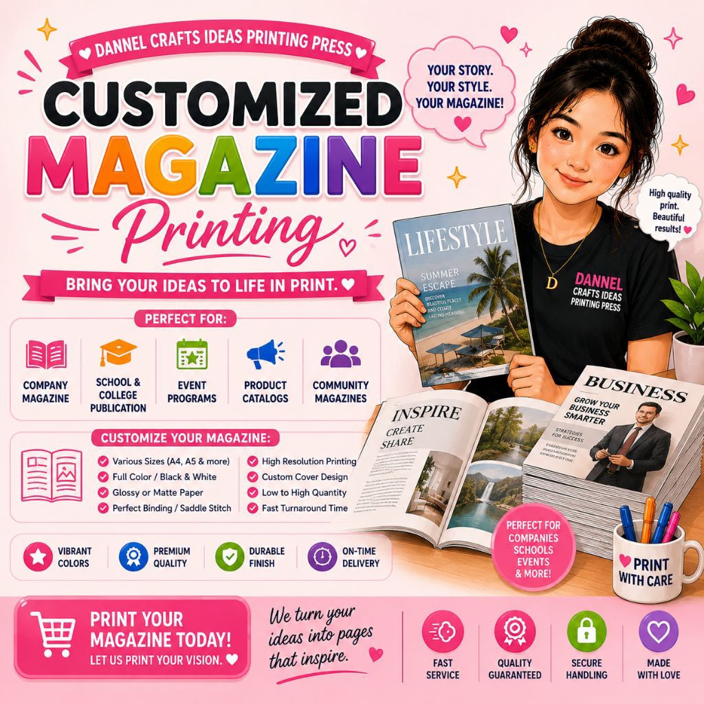 Customized Magazine Printing (C2s paper|magazine paper) | Shopee ...
