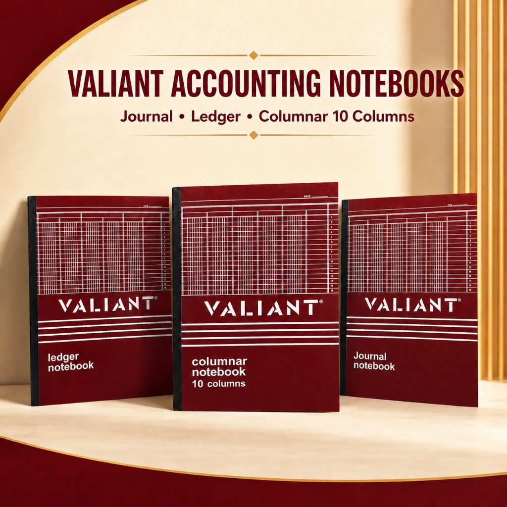 Valiant Accounting Notebook – Journal, Ledger & Columnar 10 Columns ...