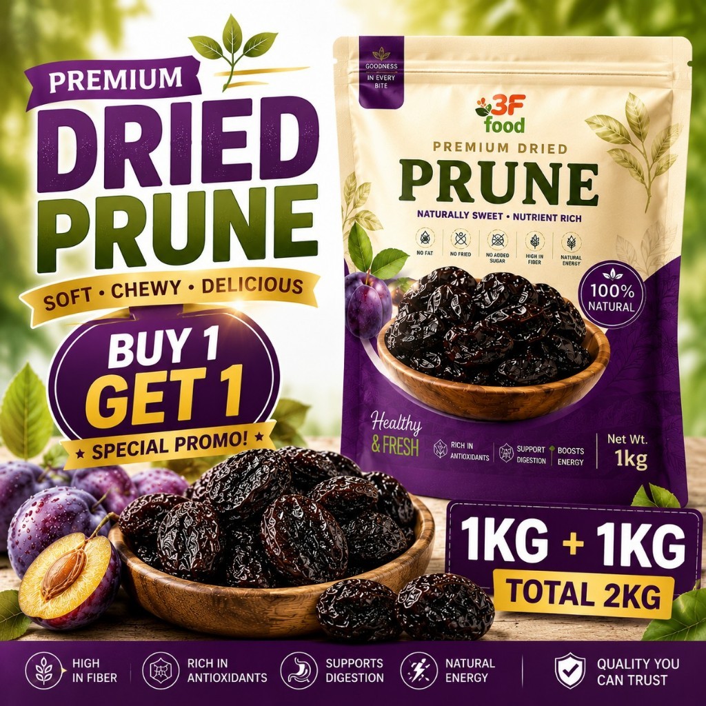Premium Dried Prunes 1KG | Dried Fruit Snack | Bulk Pack | Buy 1 Get 1 ...