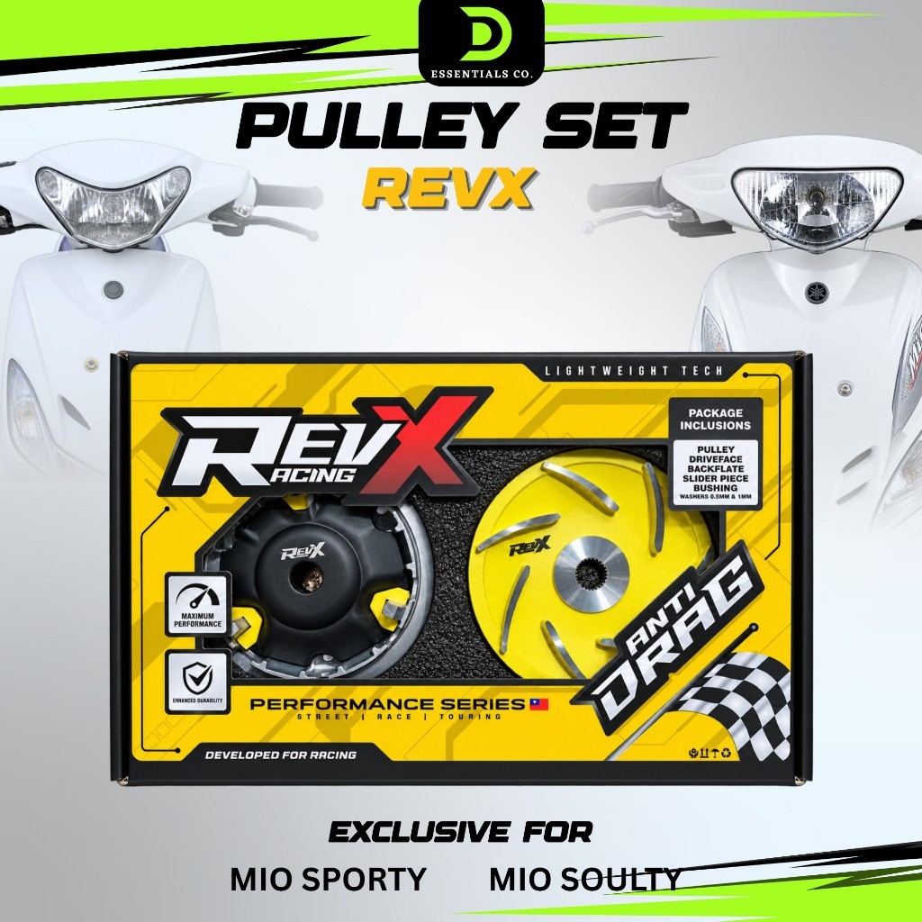 REVX Racing Premium Pulley Set for Yamaha Mio Sporty/Soulty High ...