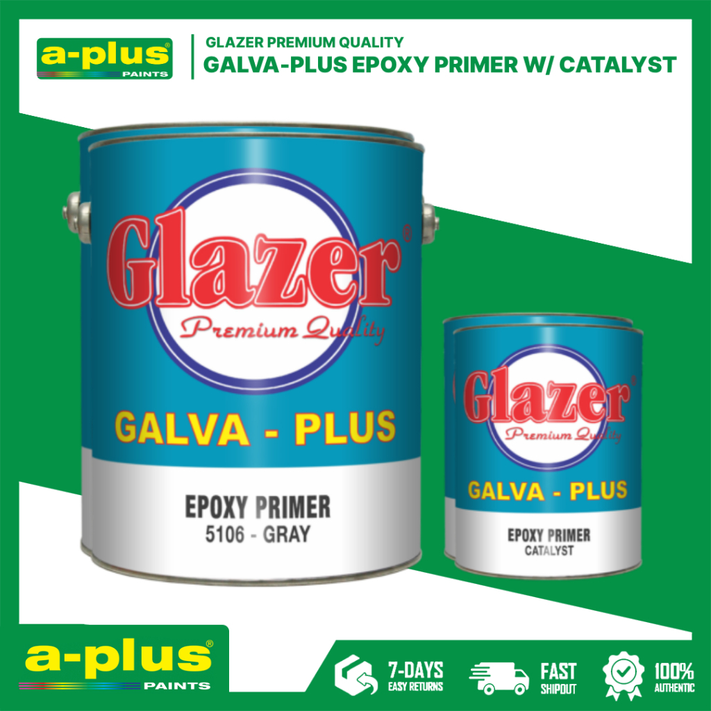 A-Plus Glazer Galva-Plus® Epoxy Primer with Catalyst 1L | Shopee ...