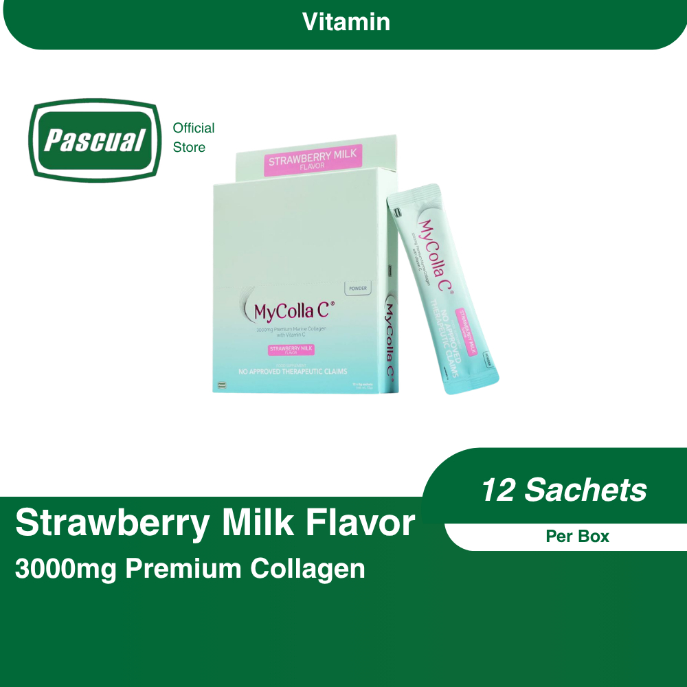MyColla C Powder 3000mg Coll StrMk 6g x 12 Sachets - Premium Collagen ...