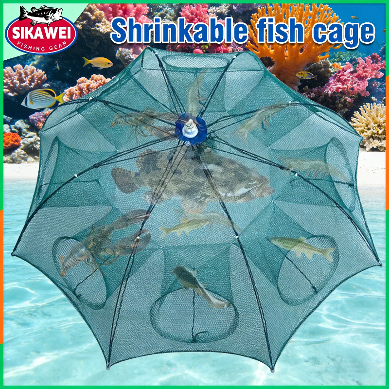 Automatic Fishing Net Portable Folding Umbrella Trap Fish Tra Type ...