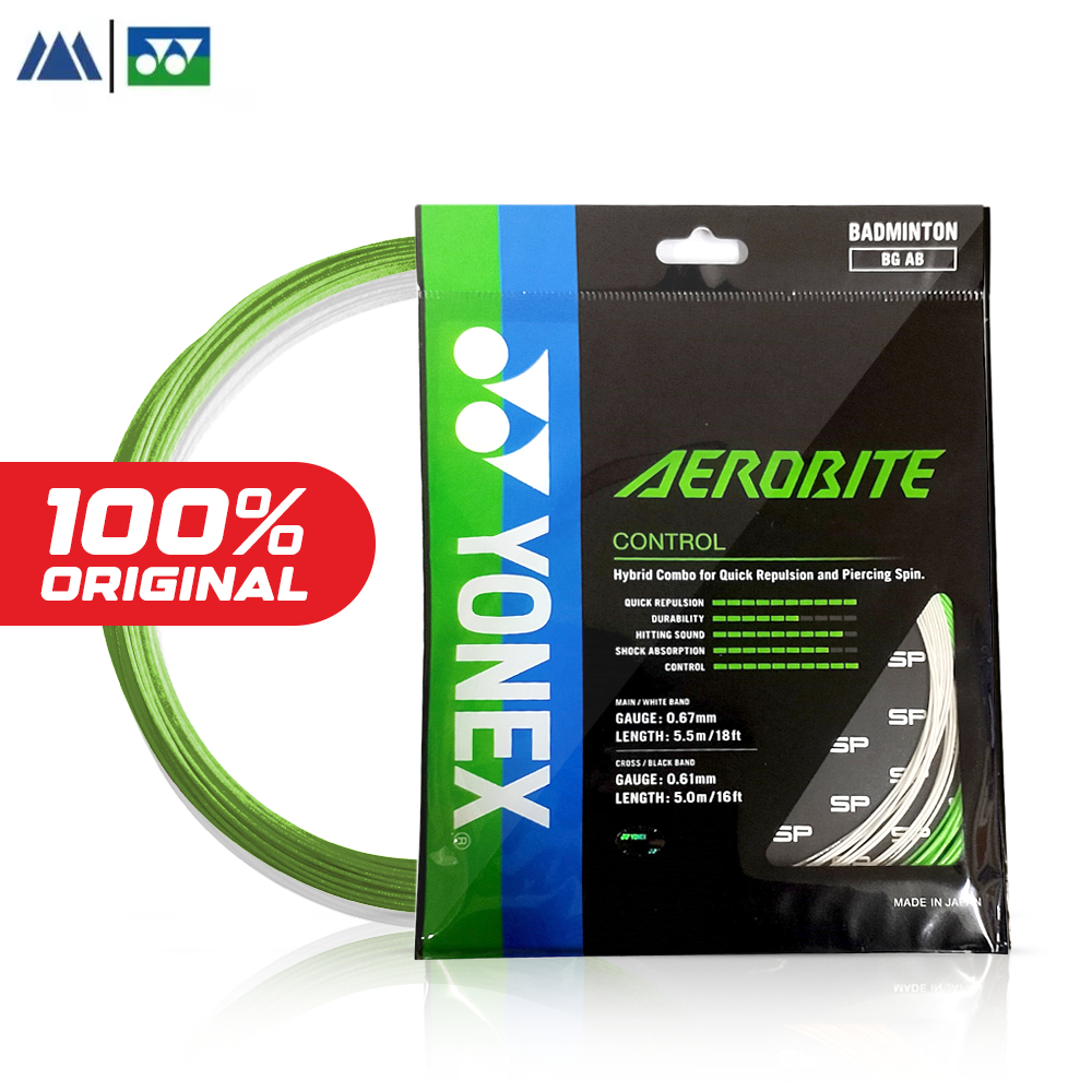 YONEX Aerobite Hybrid Badminton Racket String – Quick Repulsion Max ...