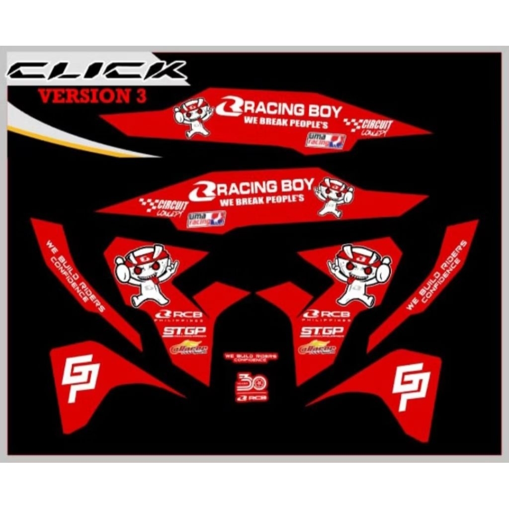 Honda Click V3 Decals Vinyl Stickers Laminated | Shopee Philippines