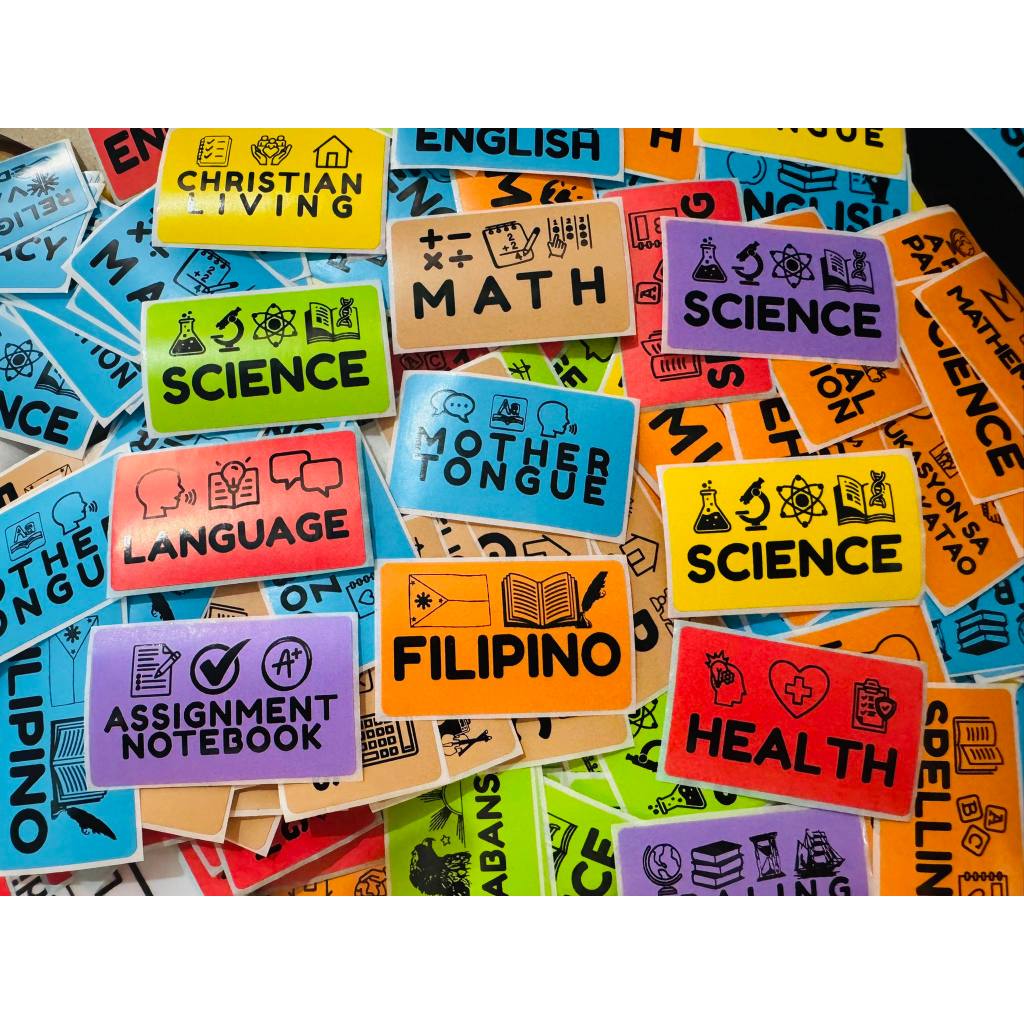 1pc Subject Sticker for Notebook Label Subject Label for DepEd Matatag ...