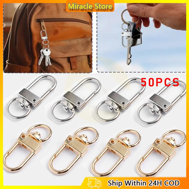 50PCS Diy Keychain Bag Swivel Hook Lock Lobster Clasp Hardware ...