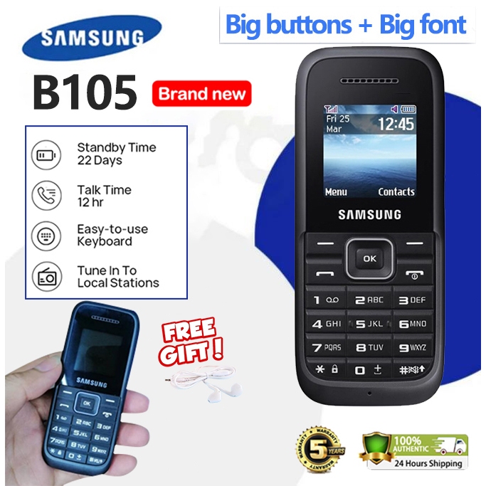 Lowest Price B105E E1205 BrandNew Keypad Phone Big Buttons 22 Days ...