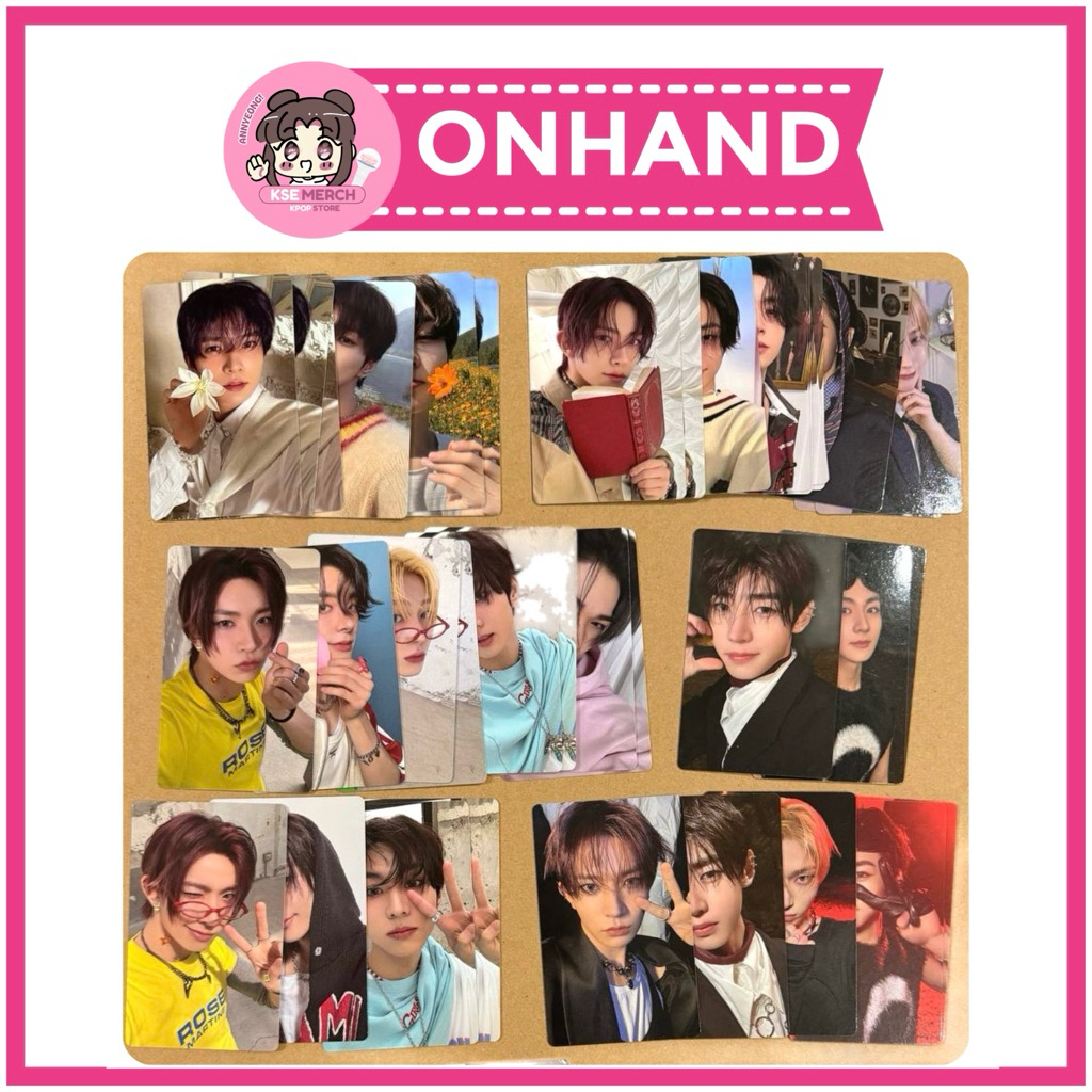 [ONHAND] OFFICIAL ENHYPEN DARK BLOOD ORANGE BLOOD OB DB RU PHOTOCARD ...