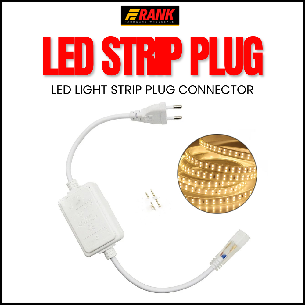 LED Strip Light Power Adaptor Plug Connector Frank Hardware | Shopee ...