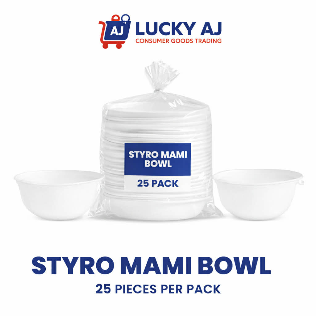 Styro Mami Bowl 25pcs Pack | Disposable Styro Bowl | Takeout Soup Bowl ...