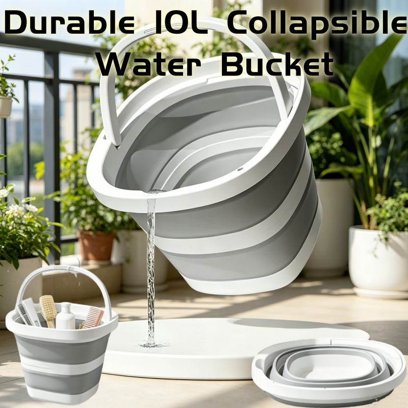 Durable 10L Collapsible Water Bucket Multi-purpose Portable Folding ...