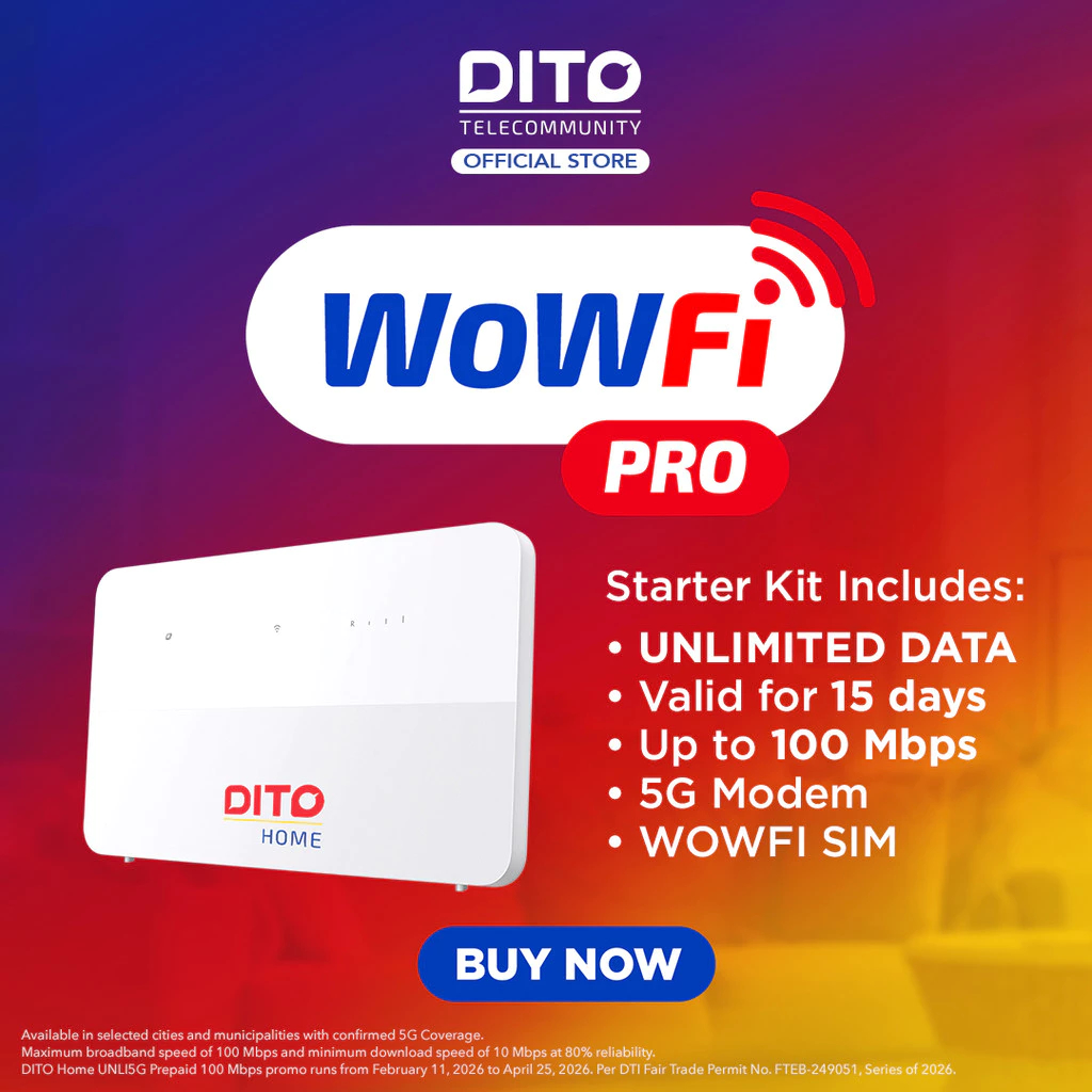 DITO Home WiFi Pro w/ 15 Days UNLI 5G Data | Shopee Philippines
