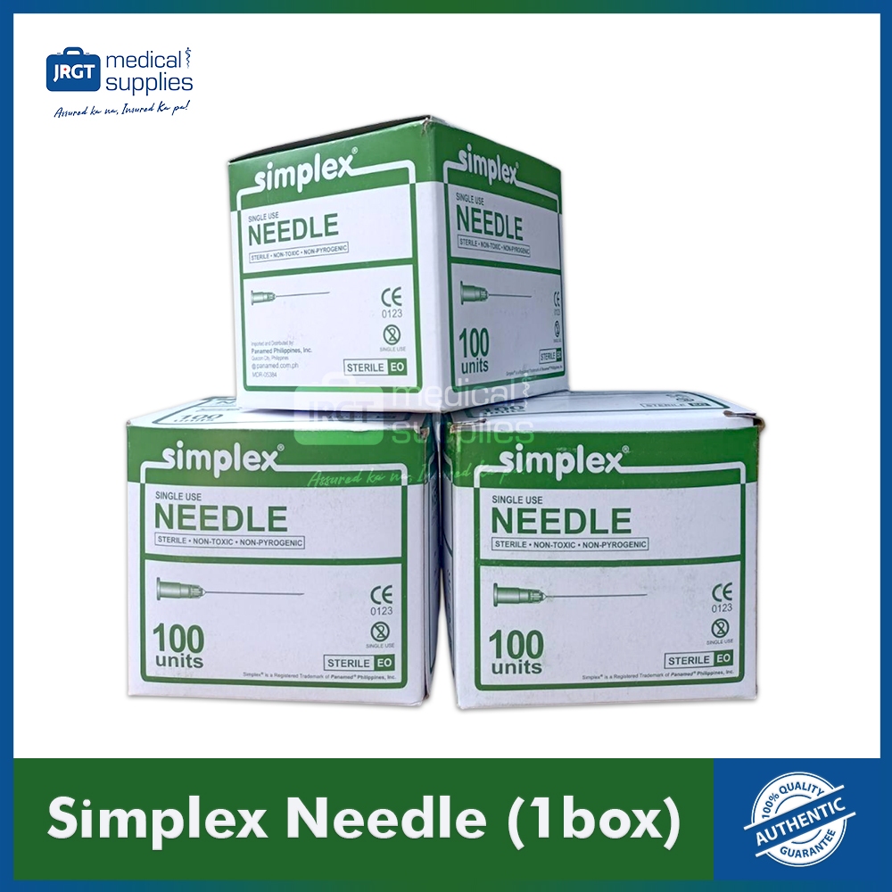 Simplex Disposable Needle (Sold by Box) | Shopee Philippines