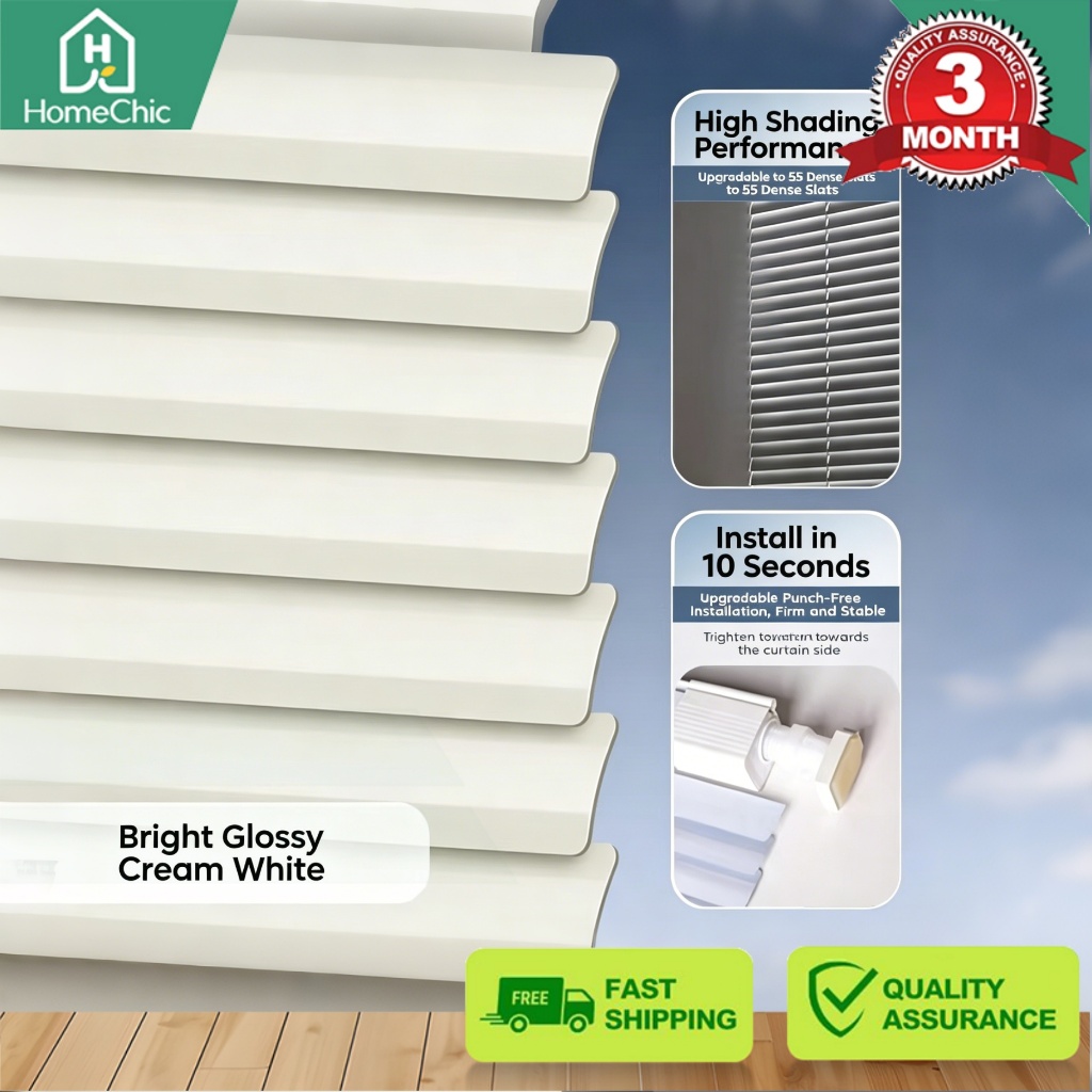 No Drilling 10s Install Waterproof Venetian Blinds Anti-Mold Privacy ...