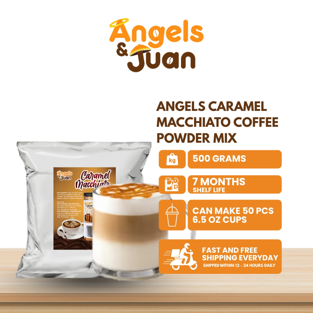 Angels Caramel Macchiato Coffee Powder for Coffee Vending Machine 50Og ...
