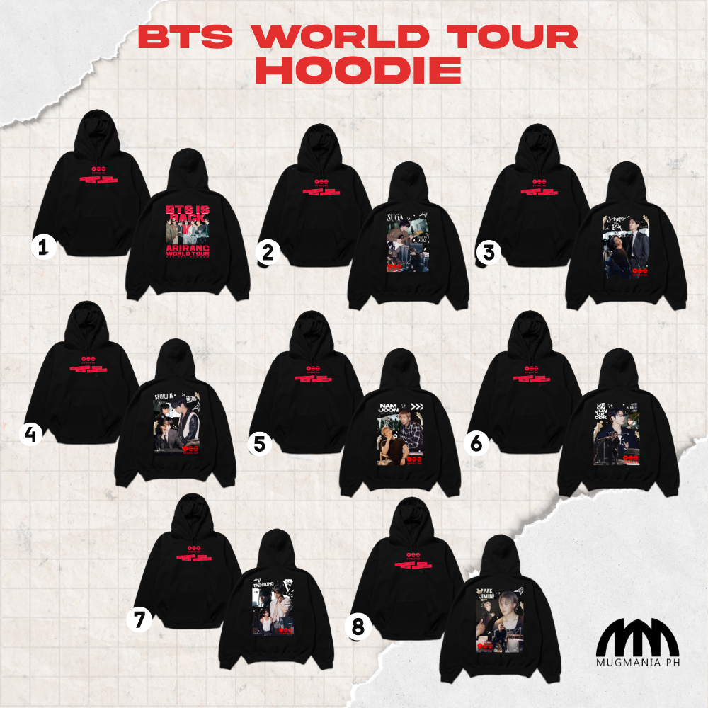 KPOP BTS ARIRANG Merch - Mugmania - Hoodie - Jungkook, V , Jimin