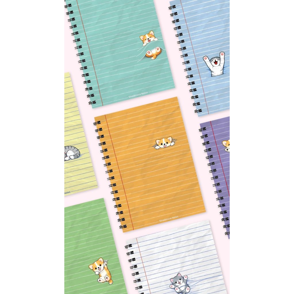 Stradmore Spiral Notebook Lines-Quality Notebook with plastic cover ...