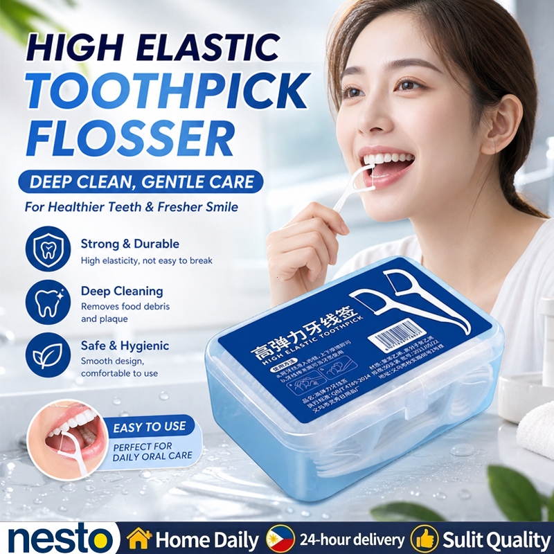 Dental Floss Picks Unbreakable Polymer Toothpicks Deep Clean Food ...