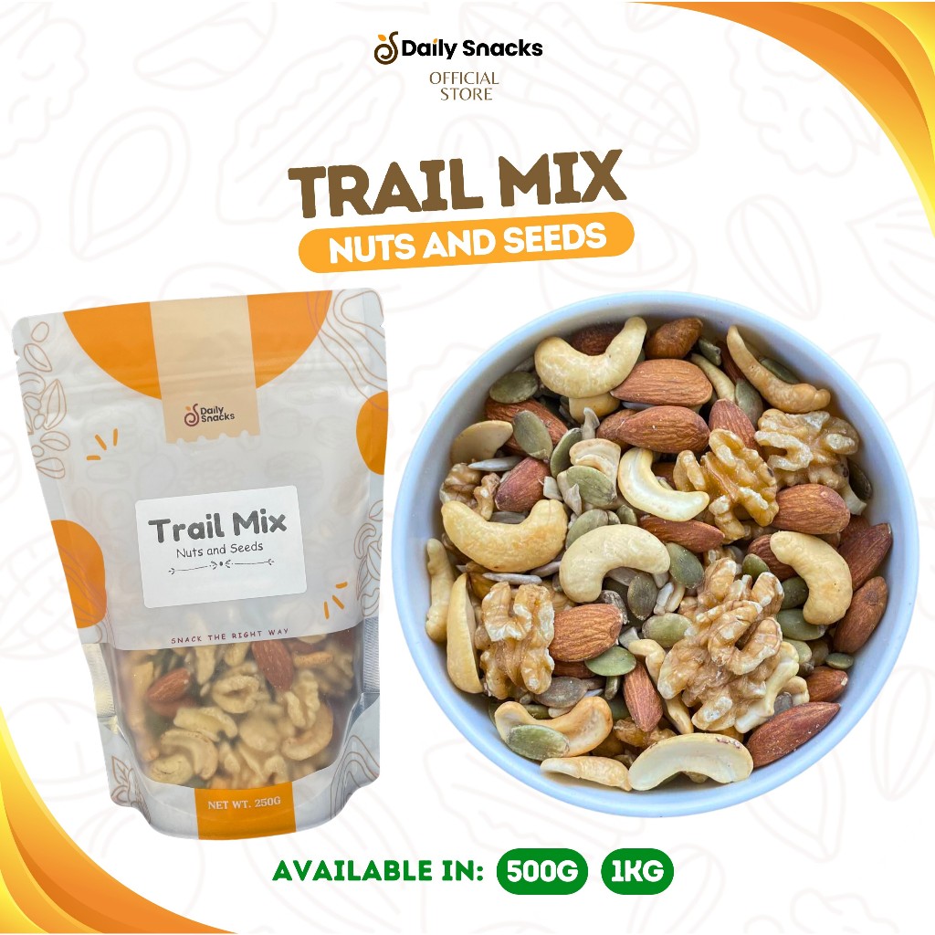 Daily Snacks Trail Mix Nuts and Seeds - 500g & 1kg in Ziplock Pouch ...